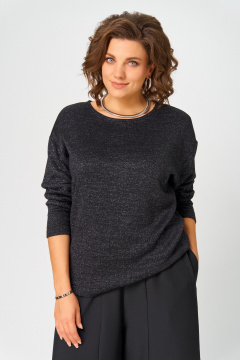 Джемпер Bliss 08378 черный_с_люрексом - фото 5