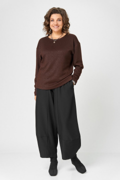 Джемпер Bliss 08378 коричневый_с_люрексом - фото 5