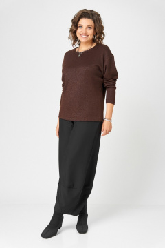 Джемпер Bliss 08378 коричневый_с_люрексом - фото 2