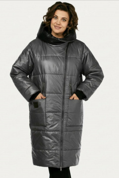 Пальто Диомант 2129 темно-серый - фото 1