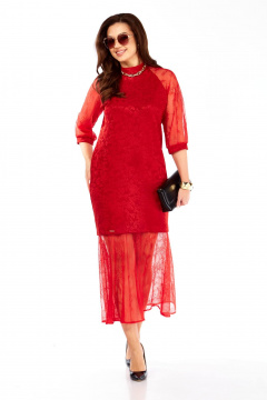 Платье Taita plus 2537 красный - фото 4