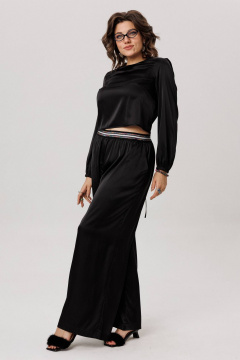 Брюки Anelli 1734 блестящий_черный - фото 2