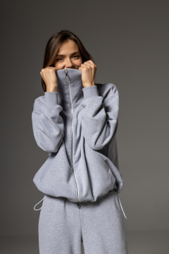 Бомбер, брюки Twok 112501 серый - фото 4