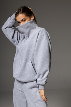 Бомбер, брюки Twok 112501 серый - фото 3