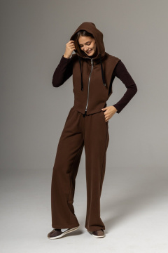 Жилет Twok 112503 шоколад - фото 4