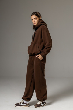 Бомбер, брюки Twok 112506 шоколад - фото 4