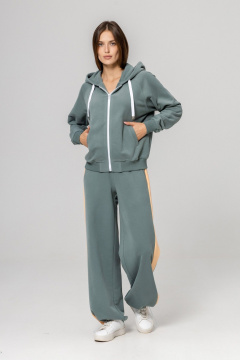 Бомбер, брюки Twok 925715 шалфей - фото 3