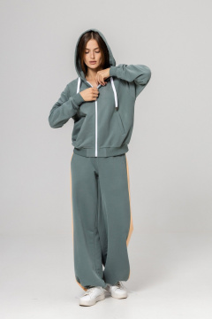Бомбер, брюки Twok 925715 шалфей - фото 2