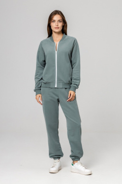 Бомбер, брюки Twok 925717 шалфей - фото 1