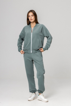 Бомбер, брюки Twok 925717 шалфей - фото 2