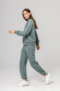 Бомбер, брюки Twok 925717 шалфей - фото 3