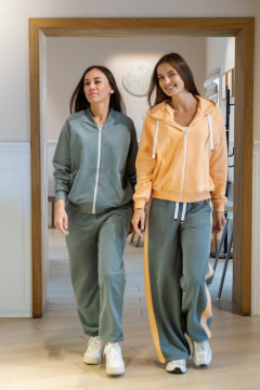 Бомбер, брюки Twok 925717 шалфей - фото 5