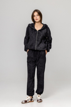 Бомбер, брюки Twok 925720 черный принт - фото 2