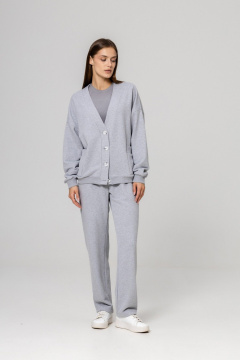Брюки, кардиган Twok 952727 серый - фото 2