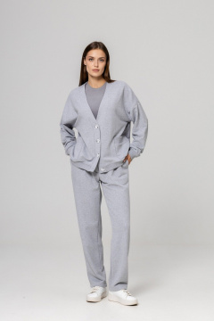 Брюки, кардиган Twok 952727 серый - фото 1