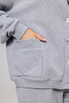 Брюки, кардиган Twok 952727 серый - фото 4