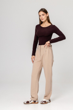 Брюки Twok 952731 бежевый - фото 3