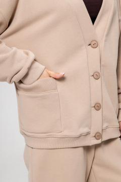 Кардиган Twok 952732 бежевый - фото 5