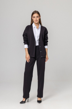 Брюки, кардиган Twok 952736 черный - фото 1