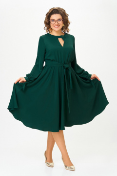 Платье Swallow 891 темный_изумруд - фото 2