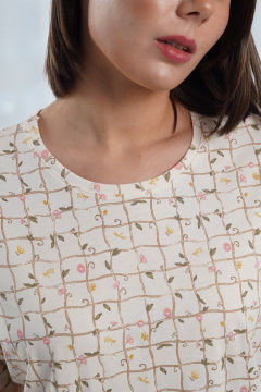 Сорочка Купалинка 40004G.158-164 клетка - фото 3