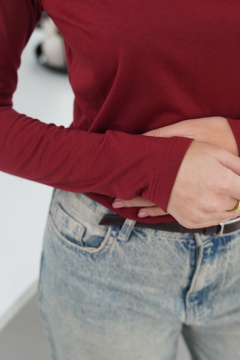 Джемпер Купалинка 668243.158-164 бордовый - фото 5