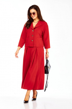 Брюки, жакет Taita plus 2522/4 красный - фото 4