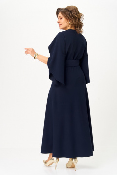 Платье ANASTASIA MAK 1309 синий - фото 5