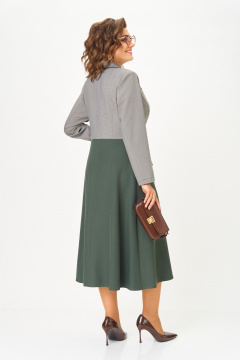 Платье Aira Style 24431 серо-зеленый - фото 4