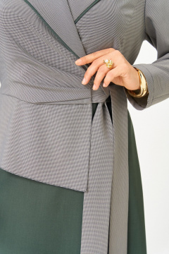 Платье Aira Style 24431 серо-зеленый - фото 3