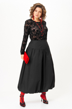 Топ, юбка Aira Style 24136 черный - фото 5