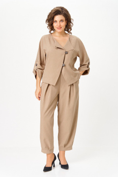 Брюки, жакет Michel chic 1436/1 песочный - фото 5