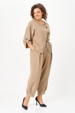 Брюки, жакет Michel chic 1436/1 песочный - фото 2