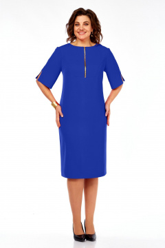 Платье Ольга Стиль С-984 васильковый - фото 3