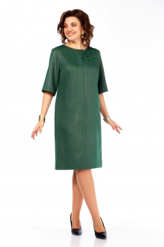 Платье Ольга Стиль С-980 зеленый - фото 2