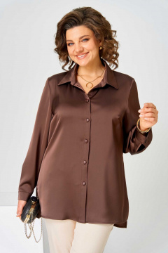 Блуза Асолия 4101 коричневый - фото 1