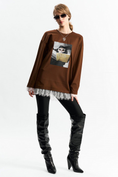 Лонгслив MilMil 1280 корица - фото 1