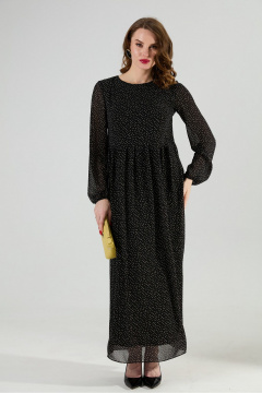 Платье NikVa 801-10 чёрный_горошек - фото 3