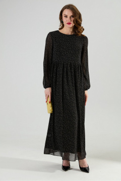 Платье NikVa 801-10 чёрный_горошек - фото 2