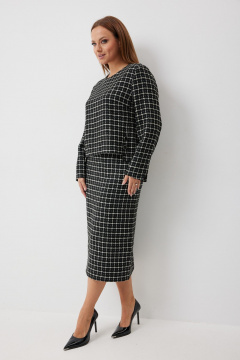 Блуза, юбка Elady 4665 черно-белый_клетка - фото 2