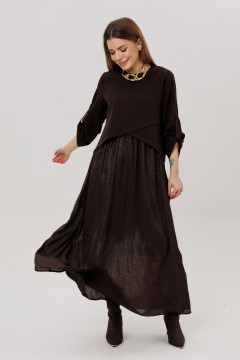 Платье Amberа Style 1007-9 шоколад - фото 4