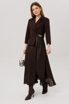 Платье Amberа Style 1034-5 шоколад - фото 2