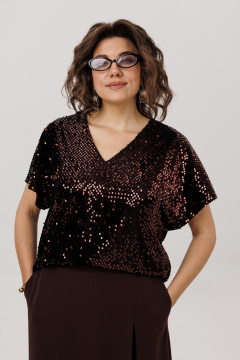 Блуза Anelli 1522 арманьяк - фото 4