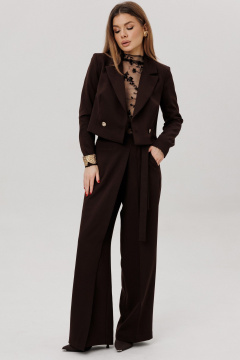 Брюки, жакет Amberа Style 2112-3 шоколад - фото 3