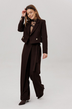 Брюки, жакет Amberа Style 2112-3 шоколад - фото 2