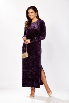 Платье Gizart 5339/1 баклажан_жатый - фото 1
