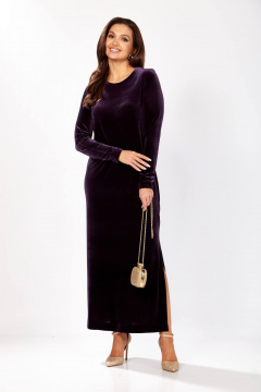 Платье Gizart 5339/1 баклажан - фото 2