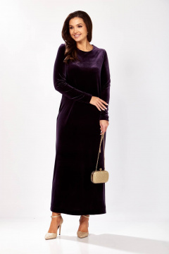 Платье Gizart 5339/1 баклажан - фото 1