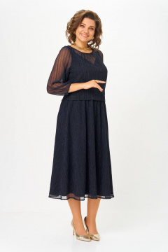 Платье Slaviaelit 562 т.синий - фото 3