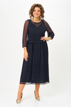 Платье Slaviaelit 562 т.синий - фото 2